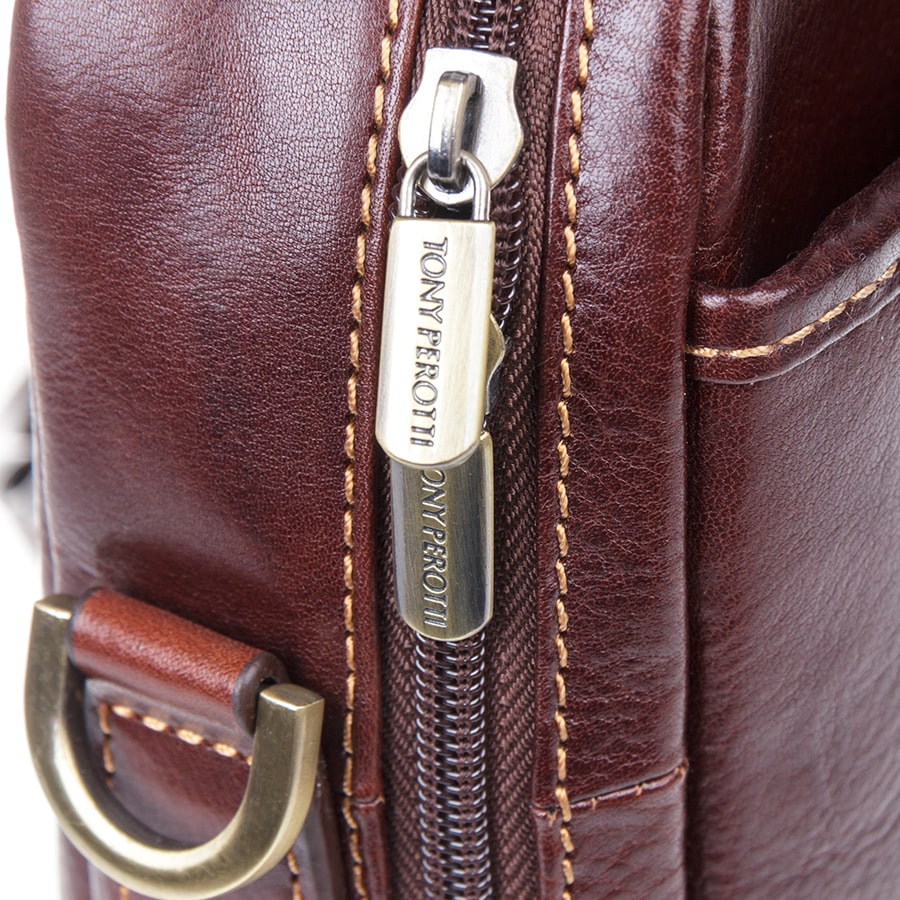 ブリーフケース レザー ブラウン Tony Perotti Tuscania 6035 moro