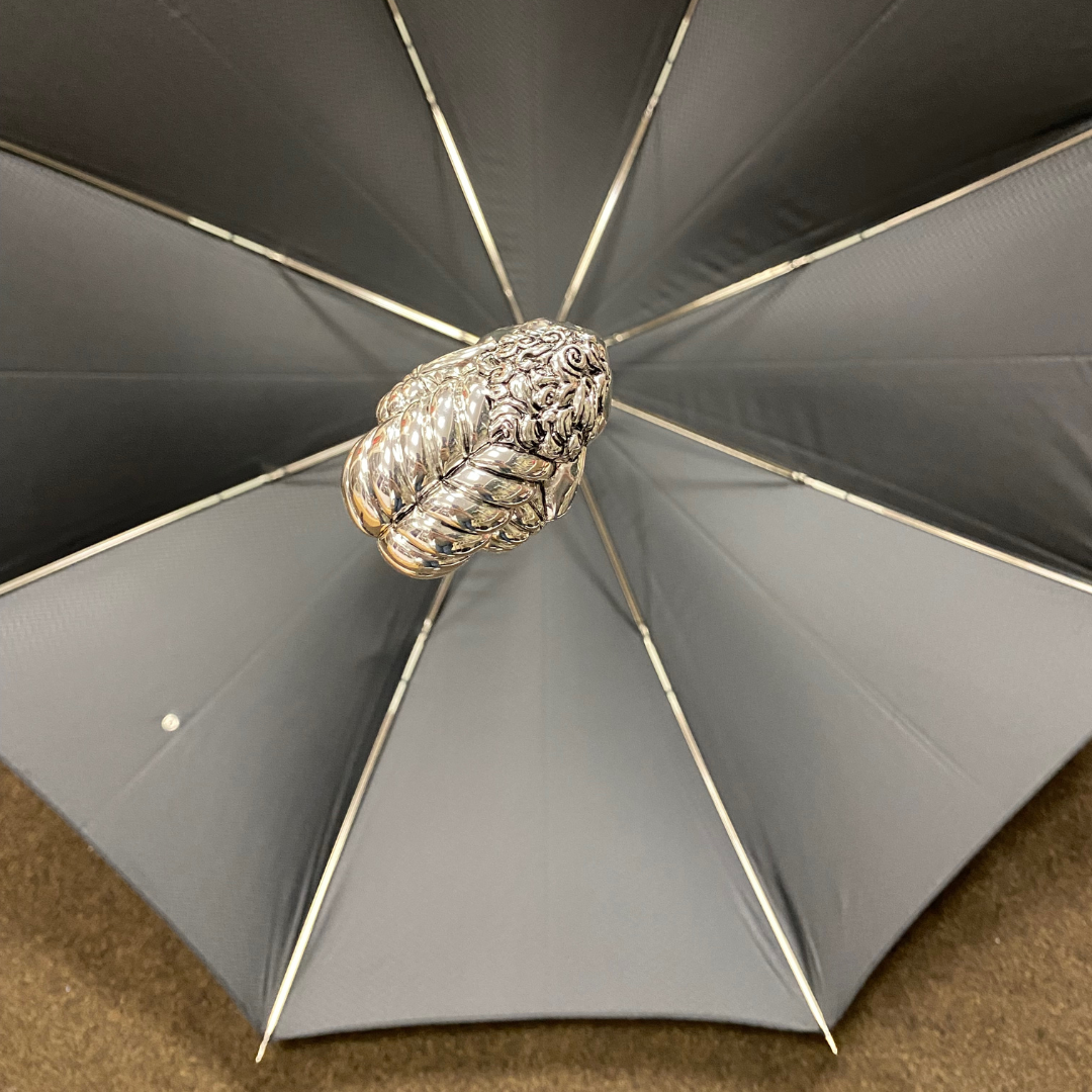 Pasotti umbrella with silver ram handle - img 4