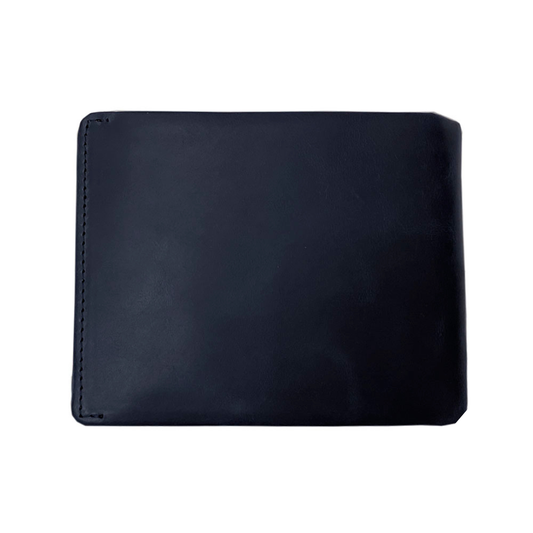 Tony Perotti Men’s Dark Blue Vintage-Look Leather Bifold Wallet with Coin Pocket — Arno 533 blue