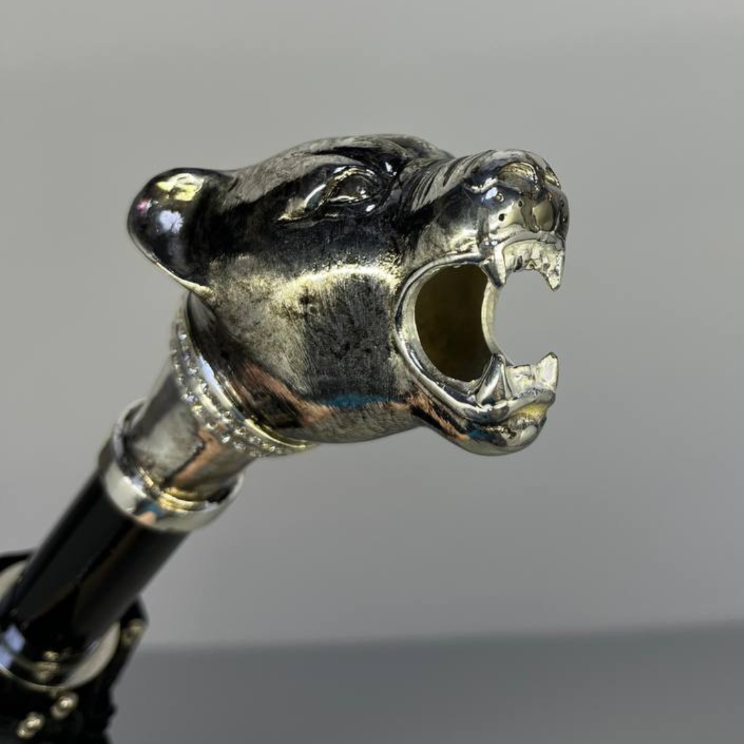 折りたたみ傘 ブラック パンサーハンドル付き Pasotti 64 6277-1 K1V