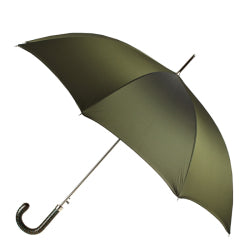 Khaki-colored Pasotti cane umbrella