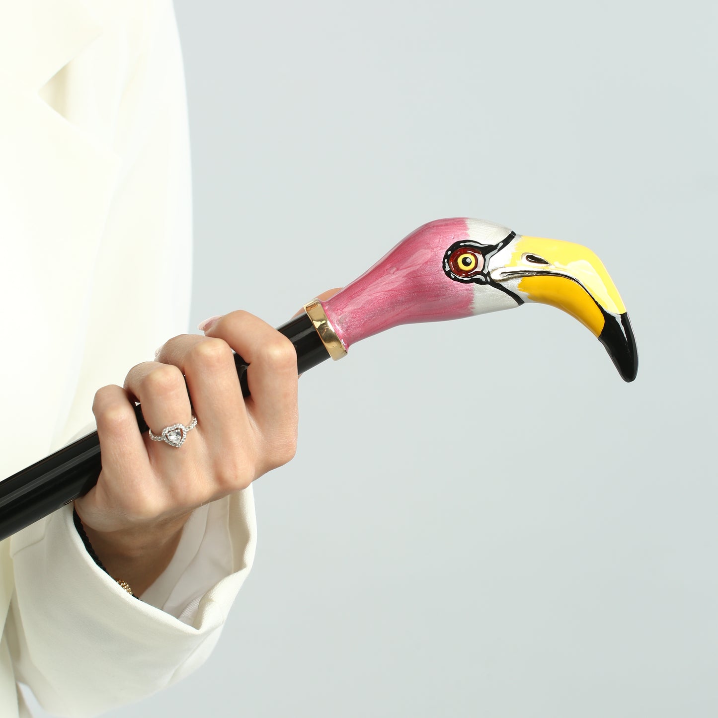 Pasotti's Flamingo shoe horn in a girl's hands