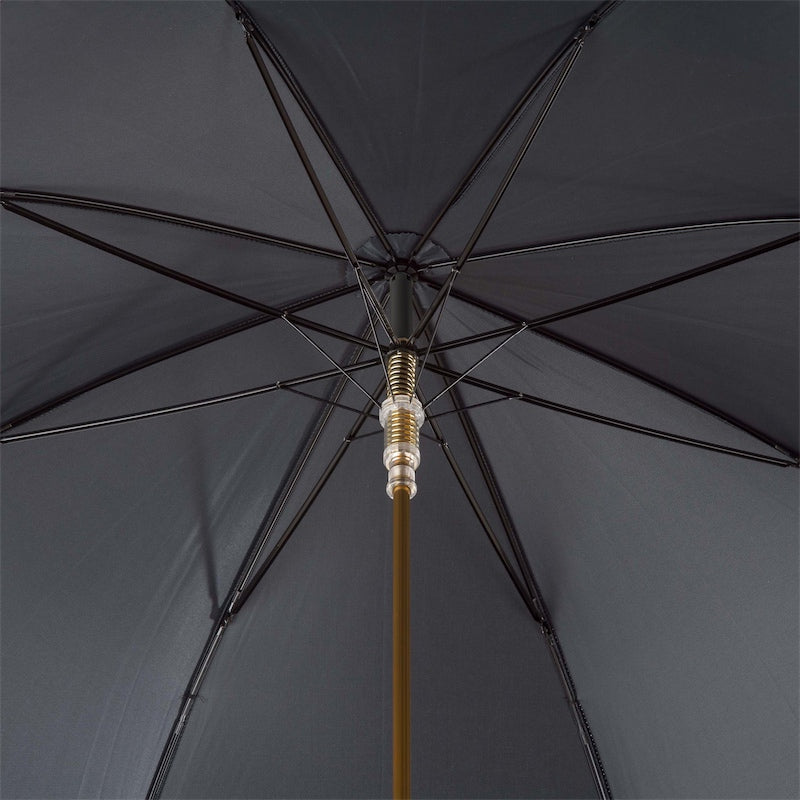 Umbrella cane men's black with panther handle Pasotti 479 6768-1 K1