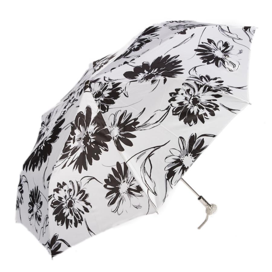 Umbrella women's white with floral print Pasotti 257 56799-1 A29