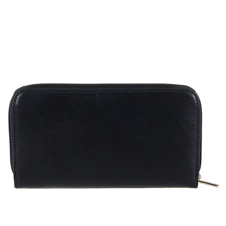 Back of the navy Via Sorte 2250 zip-around wallet