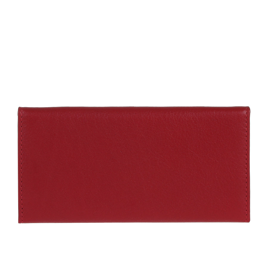 Tony Perotti Cortina 5022 rosso — plain back of the case in smooth red calf leather