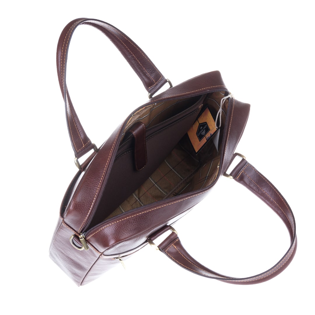 手帳用ブリーフケース レザー ブラウン トニーペロッティ イタリコ 9637-38 モロ