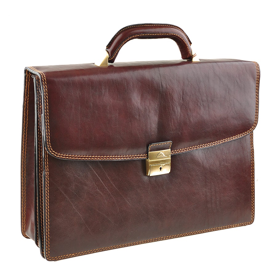 ブリーフケース メンズ レザー ブラウン トニー ペロッティ イタリコ 8087 モロ