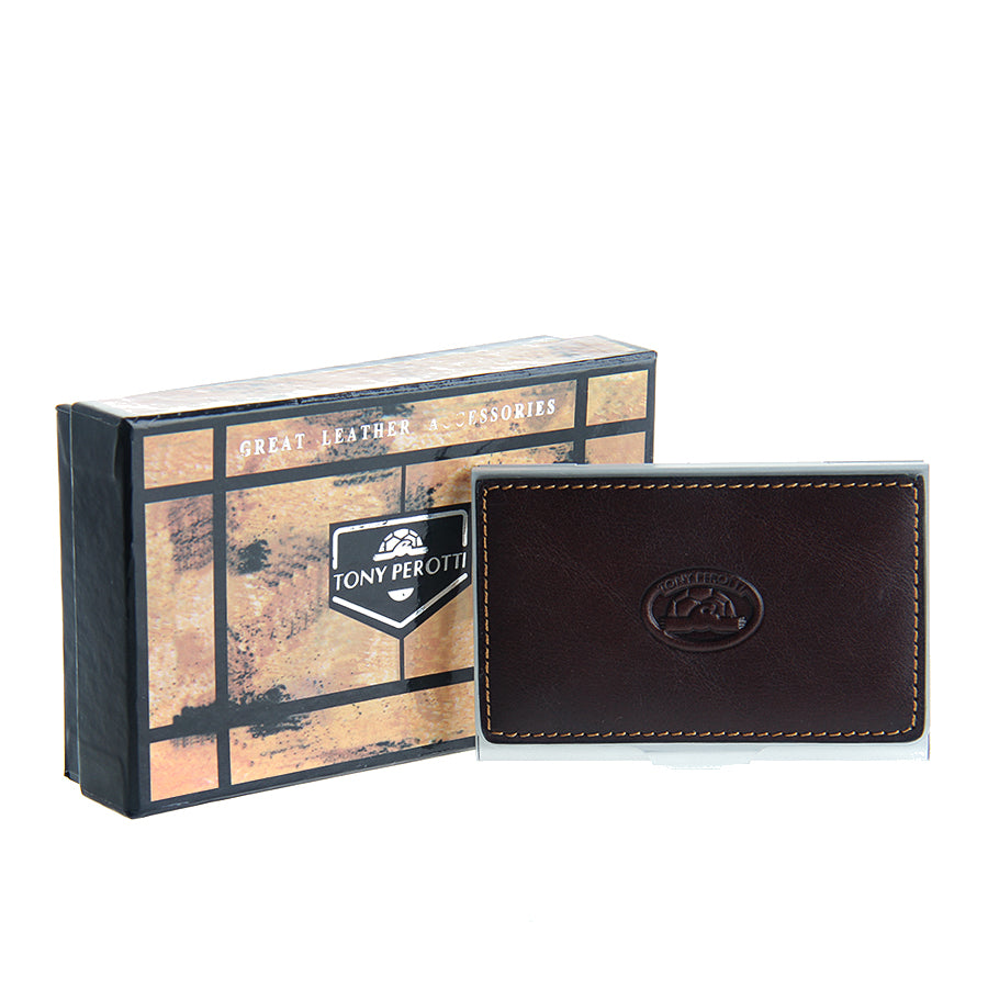 Tony Perotti Italico 2204 moro — the case next to its printed Tony Perotti gift box