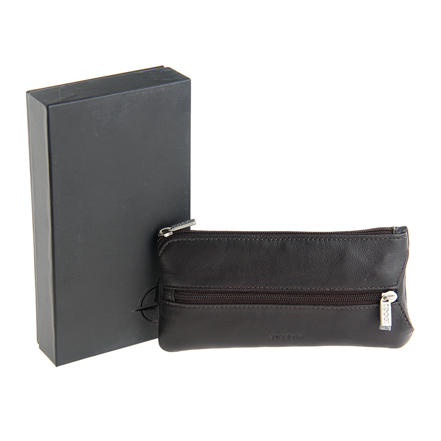 Tony Perotti Cortina 5021 moro — key case beside the black Cortina gift box embossed with the compass emblem