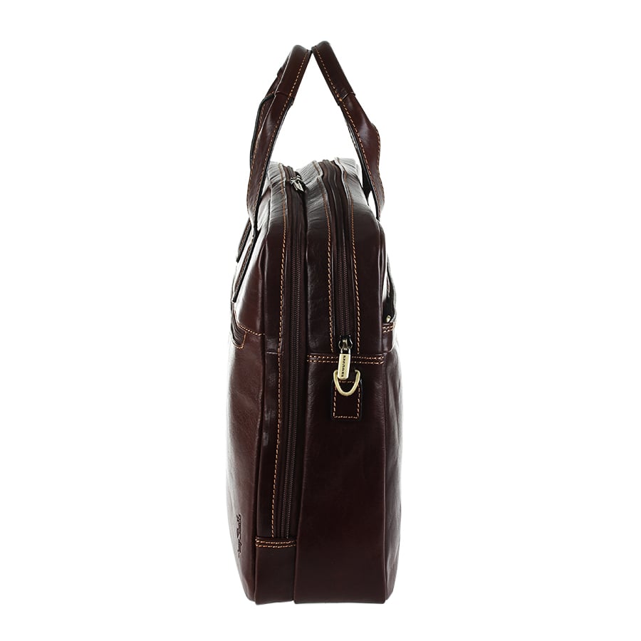 Aktetas heren leer bruin Tony Perotti Italico 9954 moro