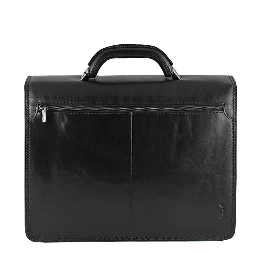Aktetas leer zwart Tony Perotti Italico 8008-40 nero