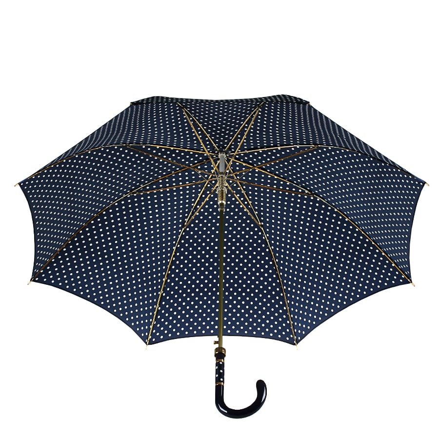 Pasotti blue polka dot women's umbrella - img 4