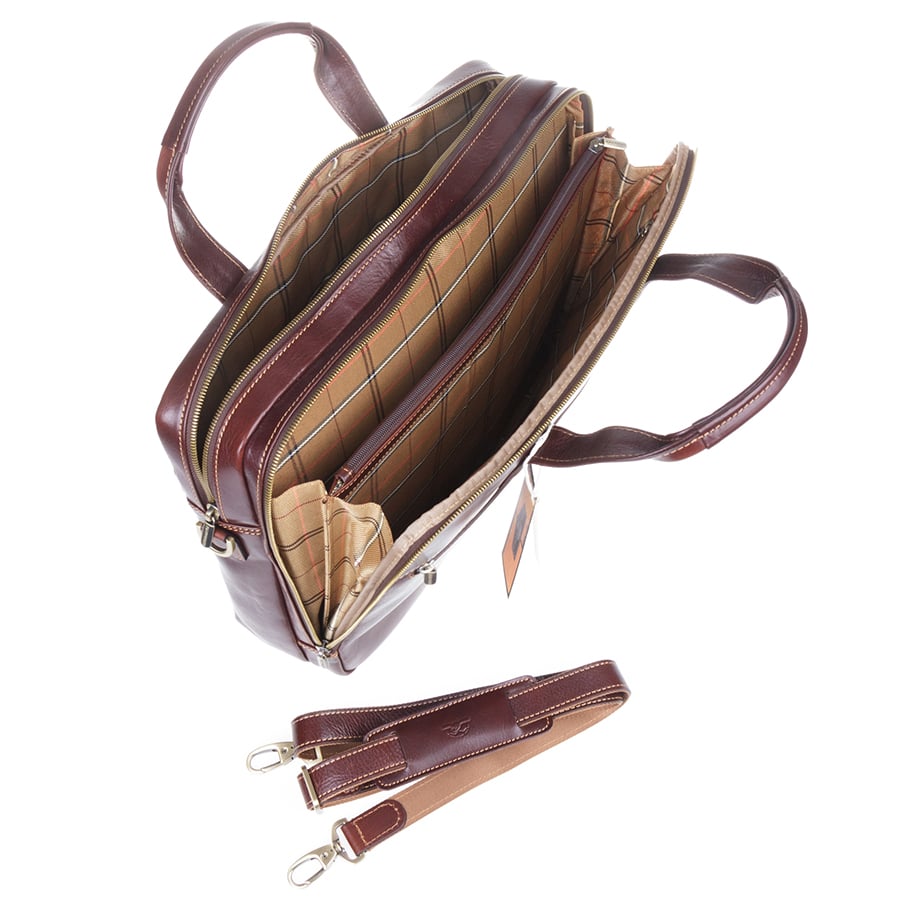 ブリーフケース レザー ブラウン トニー ペロッティ トスカーナ 9954 モロ