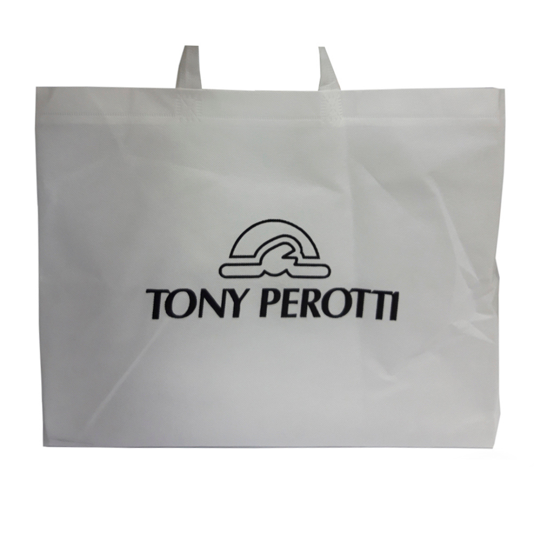White branded Tony Perotti dust bag supplied with the Italico 9148-17 crossbody bag