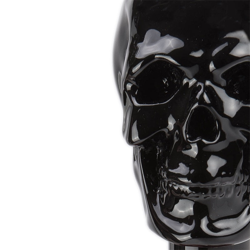 Black Pasotti umbrella handle in the shape of a skull - img 3