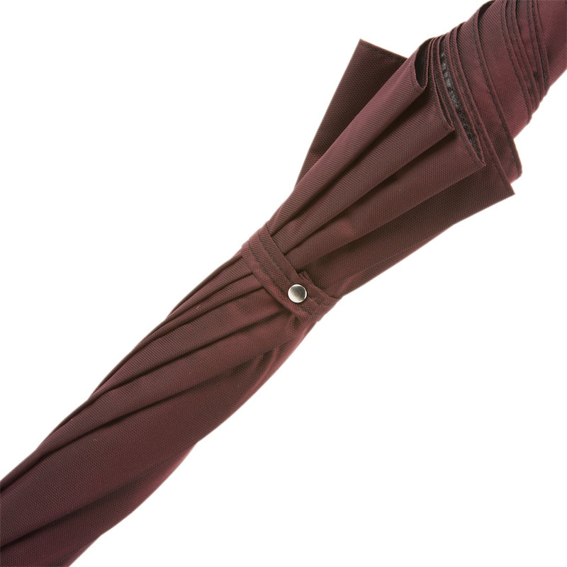 Бордова чоловіча парасоля Pasotti з ручкою Срібний Бульдог