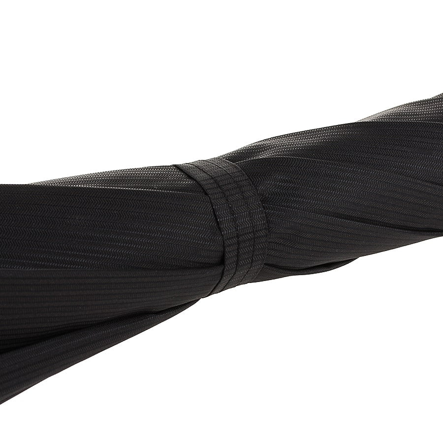 Umbrella cane men's black with handle Silver Eagle Pasotti