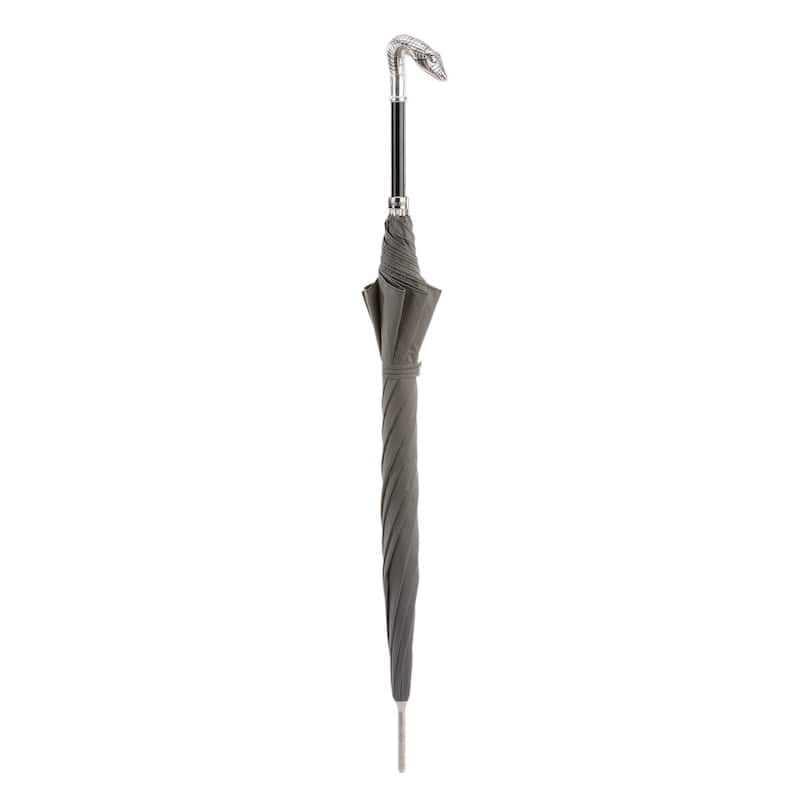 Umbrella cane men's gray with Snake handle Pasotti 478 6768-7 W31
