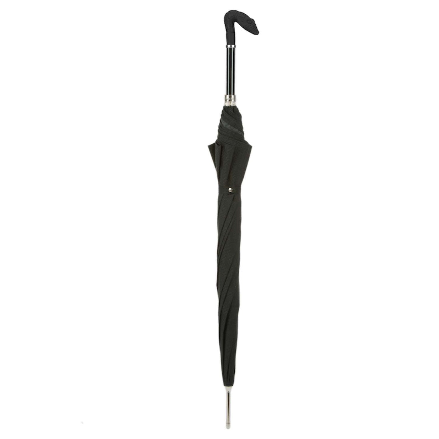 Umbrella cane men's black with Snake handle Pasotti 478 7079-8 W31G