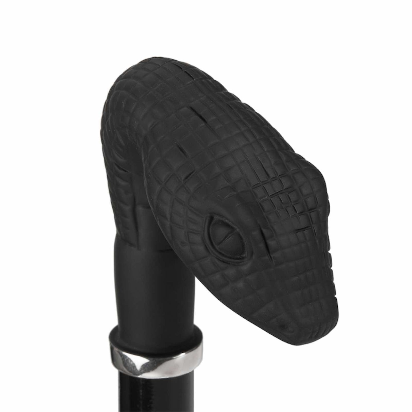 Umbrella cane men's black with Snake handle Pasotti 478 7079-8 W31G