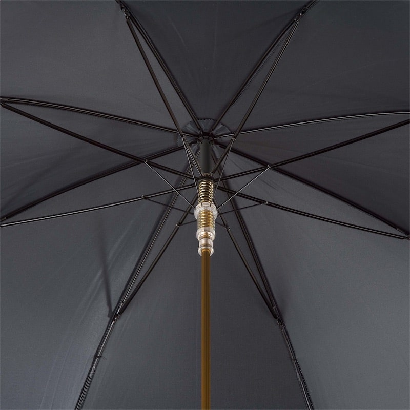 Umbrella cane men's black with horse handle Pasotti 479 OXF-18 W41PO