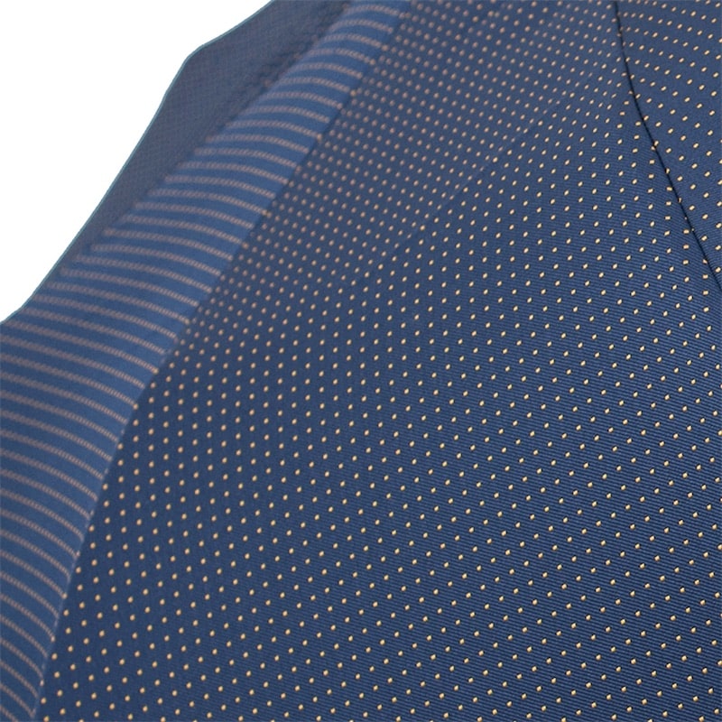 Зонт мужской складной темно-синий с кожаной ручкой Pasotti 64 PTO CN4 N36