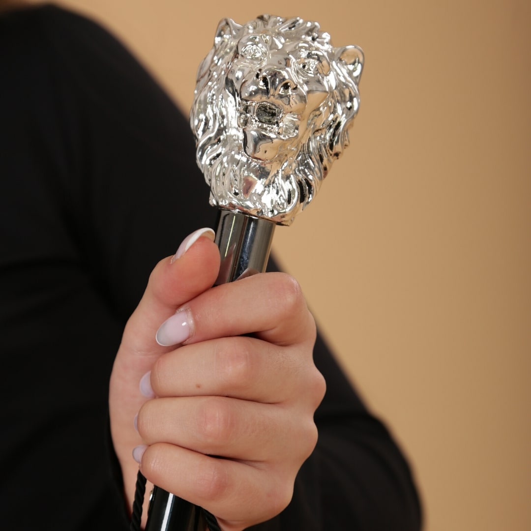 Pasotti Silver Lion shoe horn in the hand of a girl - img 1