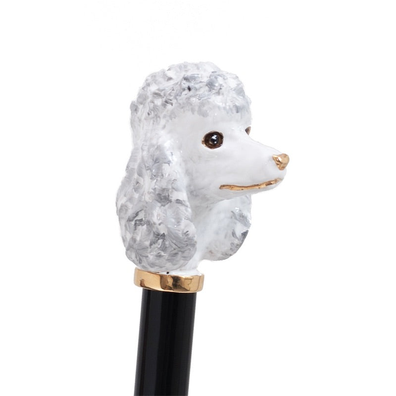 The poodle-shaped handle of Pasotti's luxurious umbrella -3