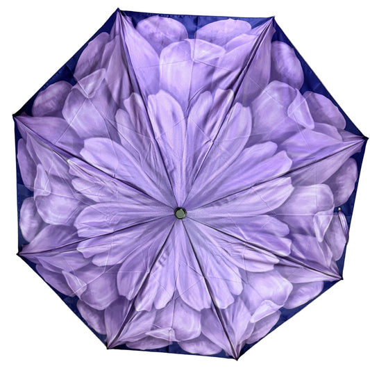 Pasotti purple floral-patterned umbrella