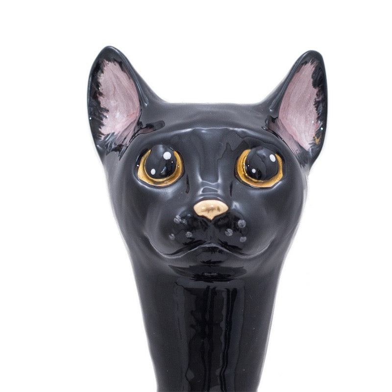 Pasotti CS K49 shoe spoon handle in the shape of a cat