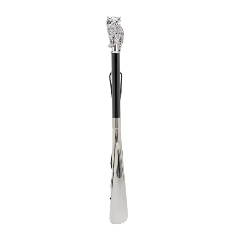 Luxury shoe horn with Silver Owl Pasotti CS W44