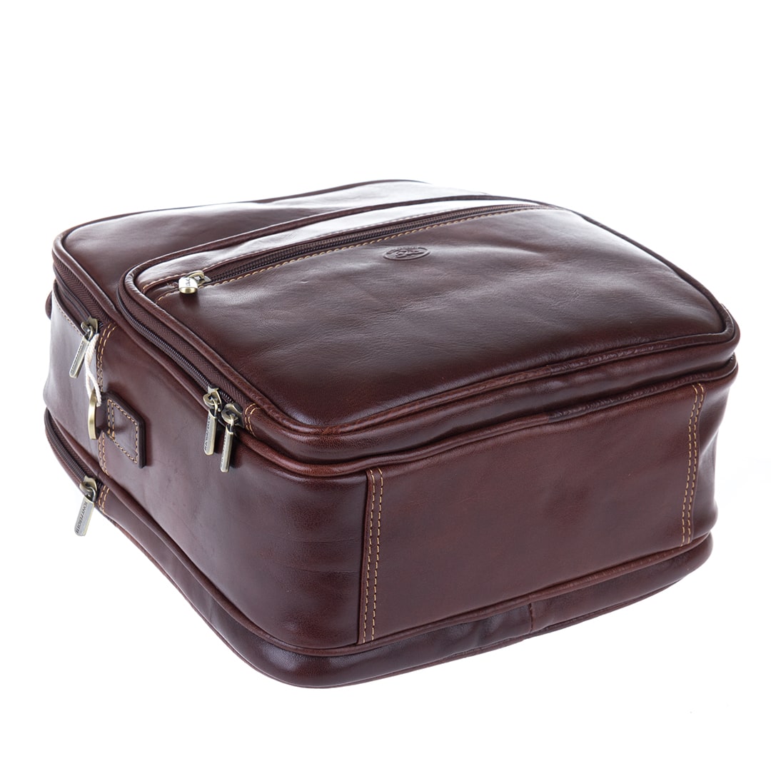 Bag men's leather brown Tony Perotti Italico 7058 moro
