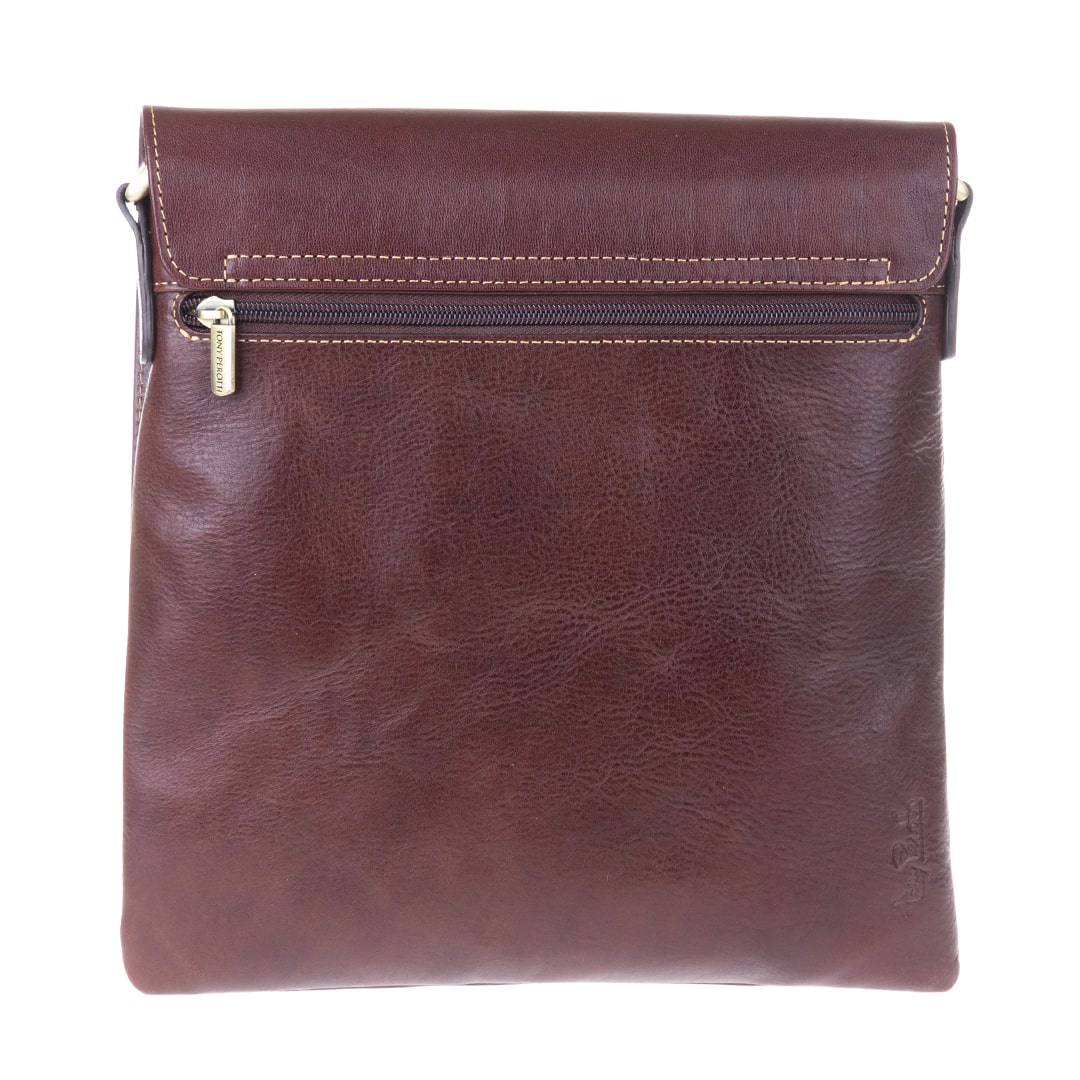 Сумка чоловіча шкіряна коричнева Tony Perotti Italico 9050-26 moro