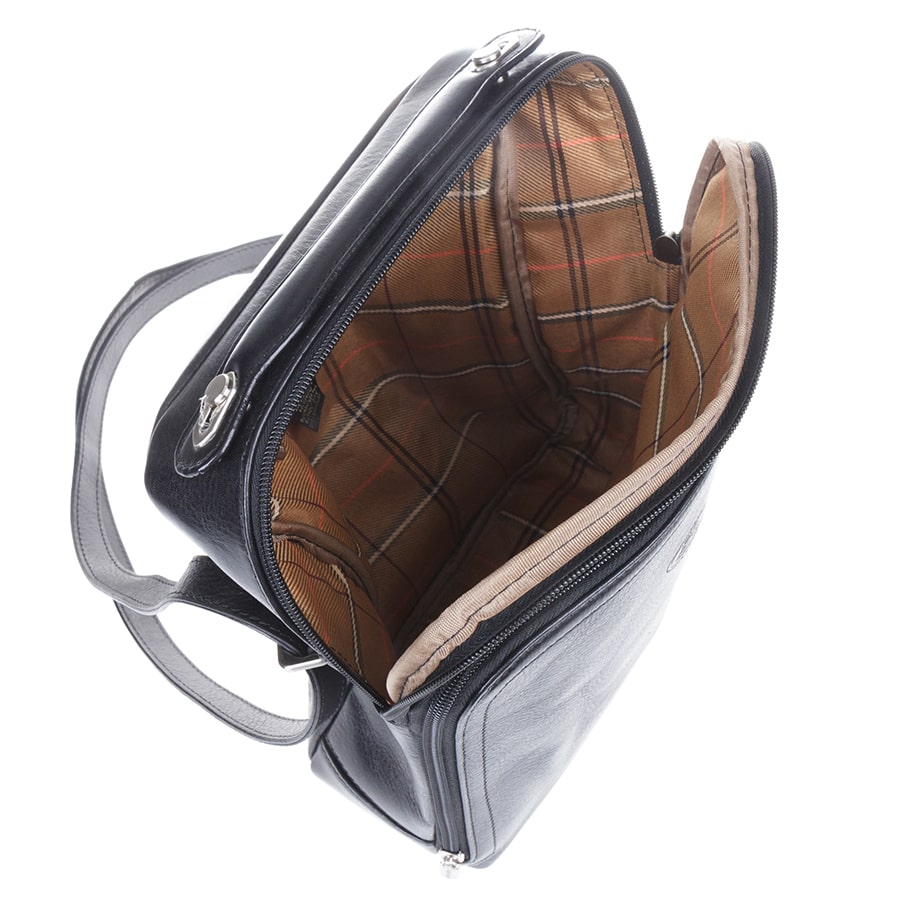 Чорна шкіряна чоловіча сумка через плече Tony Perotti Italico 9188-22 nero