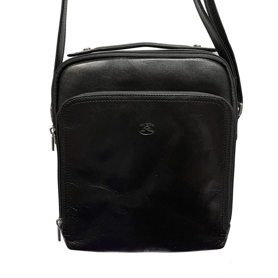 Bag men's leather black Tony Perotti Vernazza 9188 nero