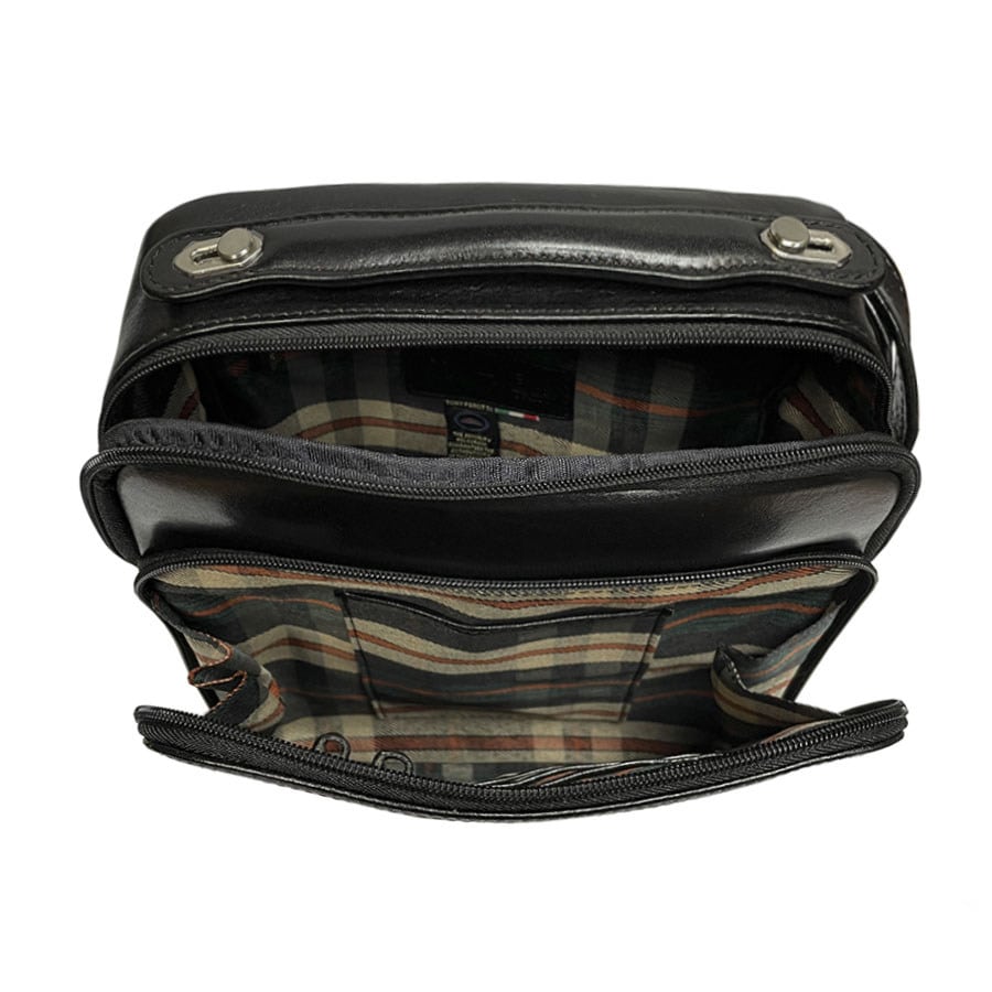 Bag men's leather black Tony Perotti Vernazza 9188 nero