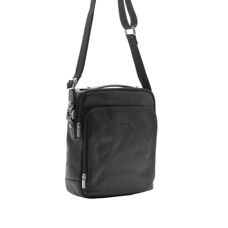Bag men's leather black Tony Perotti Vernazza 9188 nero