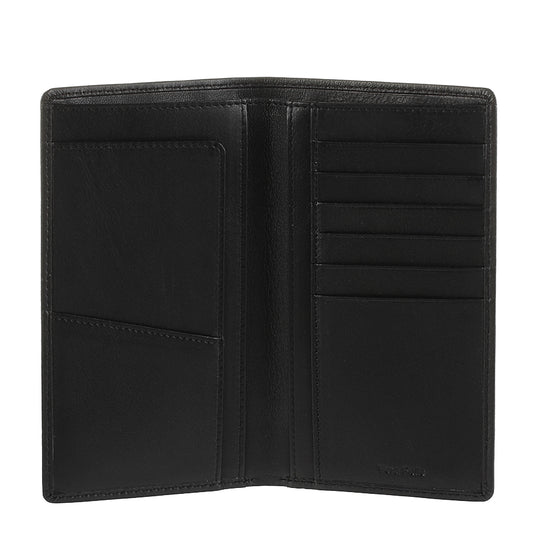 Tony Perotti Cortina 5024 Nero black long leather wallet front view