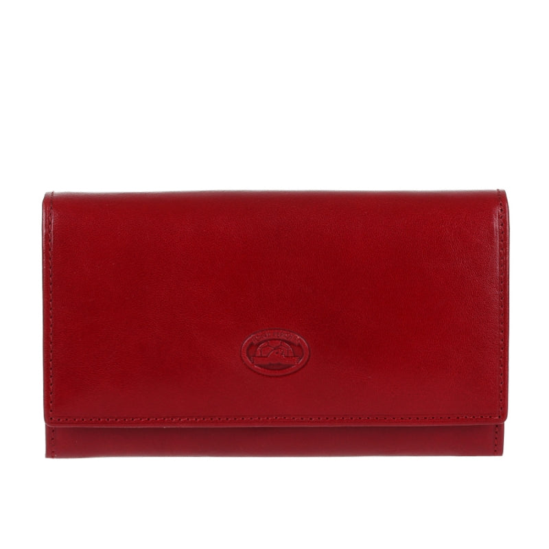 Leather women's red wallet Tony Perotti Italico 1073 rosso