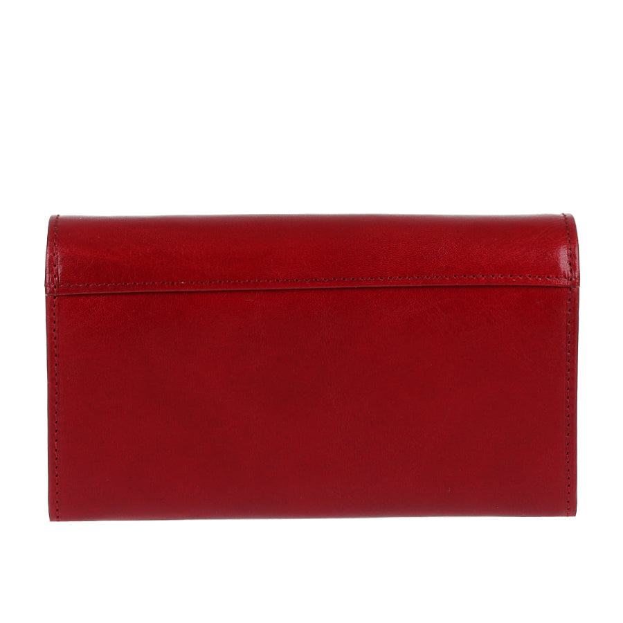 Leather women's red wallet Tony Perotti Italico 1073 rosso