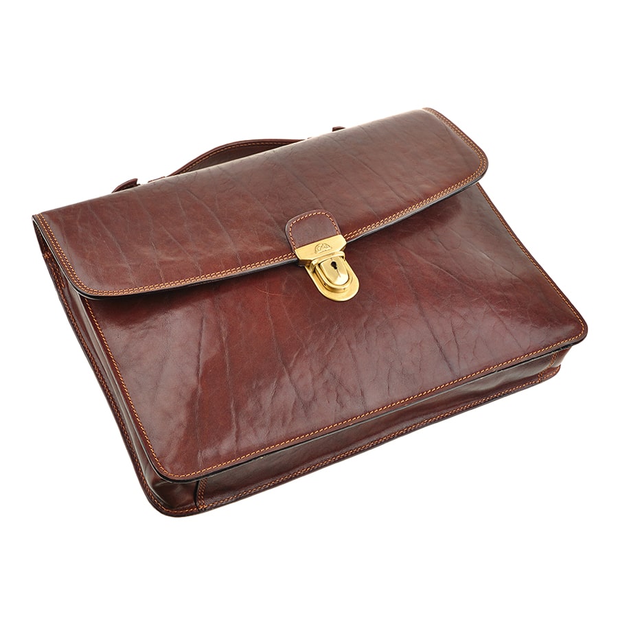 ブリーフケース メンズ レザー ブラウン トニー ペロッティ イタリコ 8091L モロ