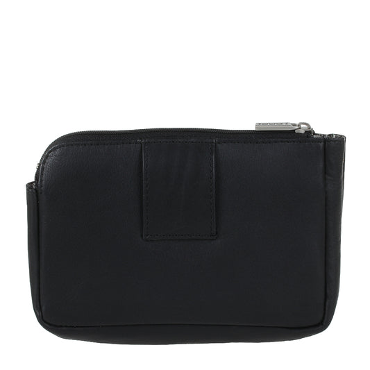 Back of the black Tony Perotti Cortina 6014 — the wide leather loop that takes a belt