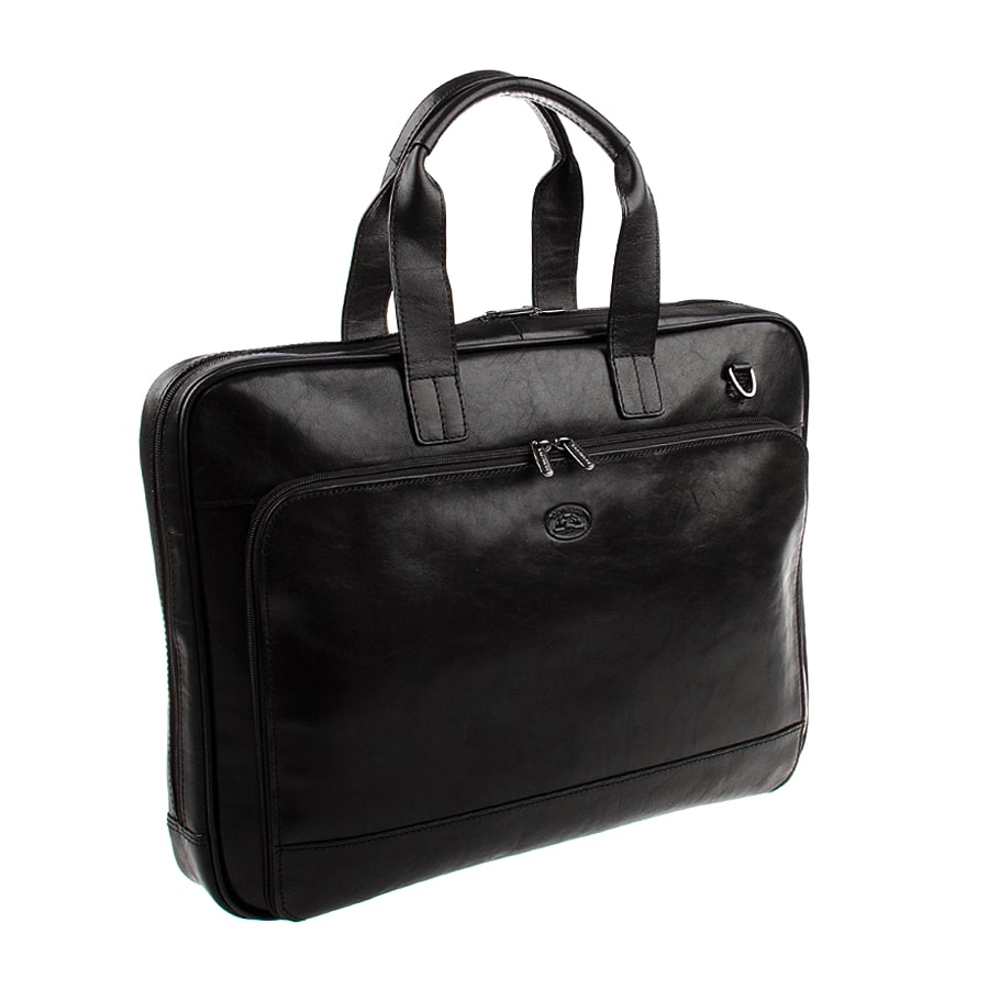 Aktetas leer zwart Tony Perotti Italico 9152 nero