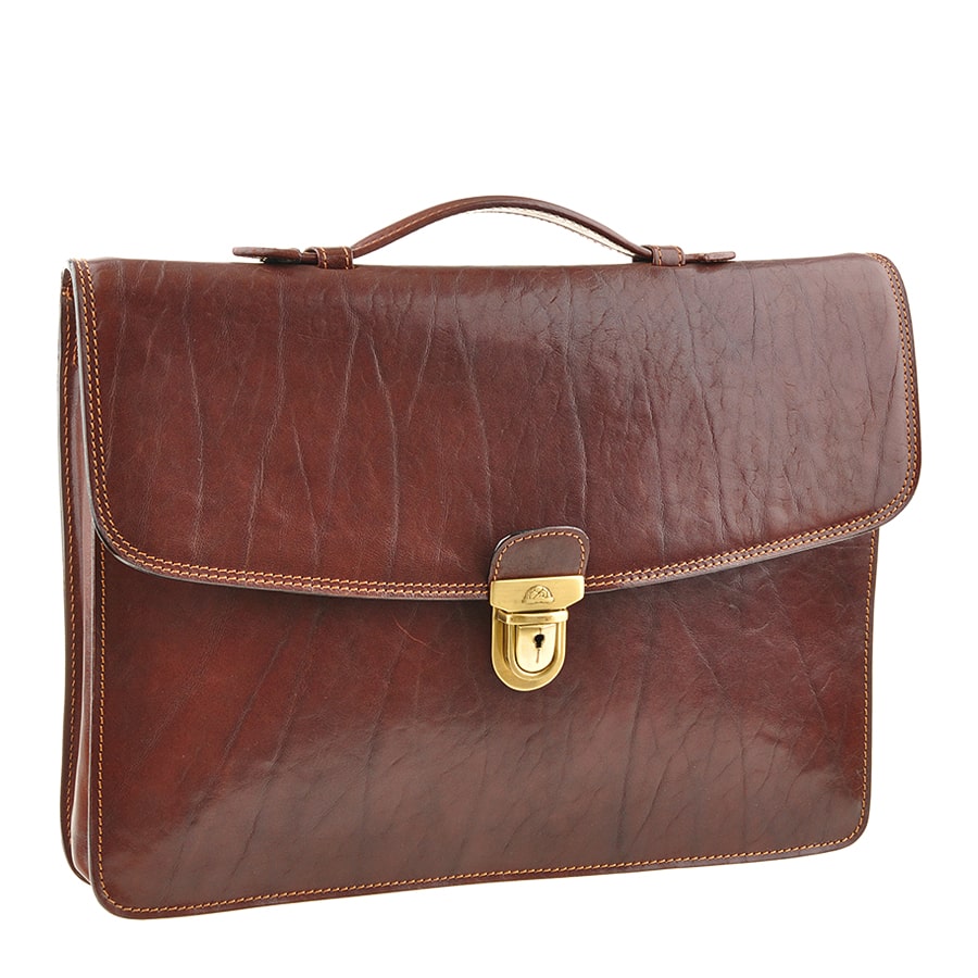 ブリーフケース メンズ レザー ブラウン トニー ペロッティ イタリコ 8091L モロ