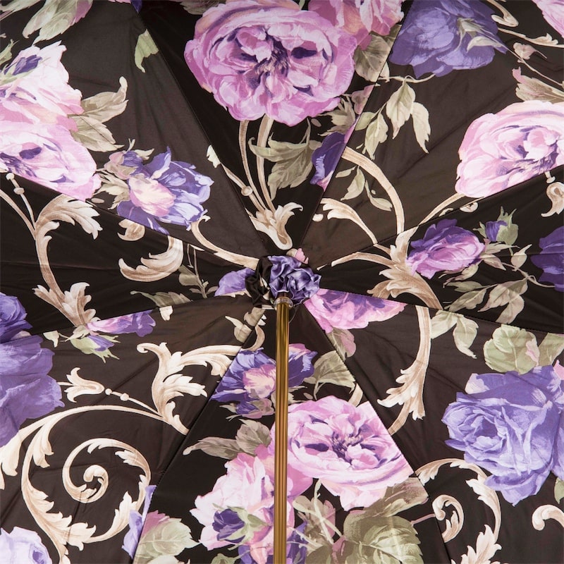 5 Umbrella cane women's beige with floral print Pasotti 189 53910-89 Z3