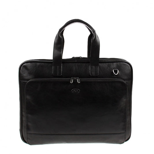 Aktetas leer zwart Tony Perotti Italico 9152 nero