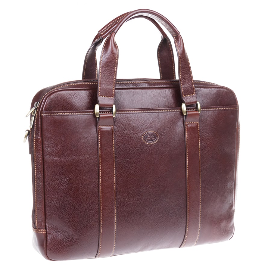 ブリーフケース レザー ブラウン Tony Perotti Tuscania 6035 moro