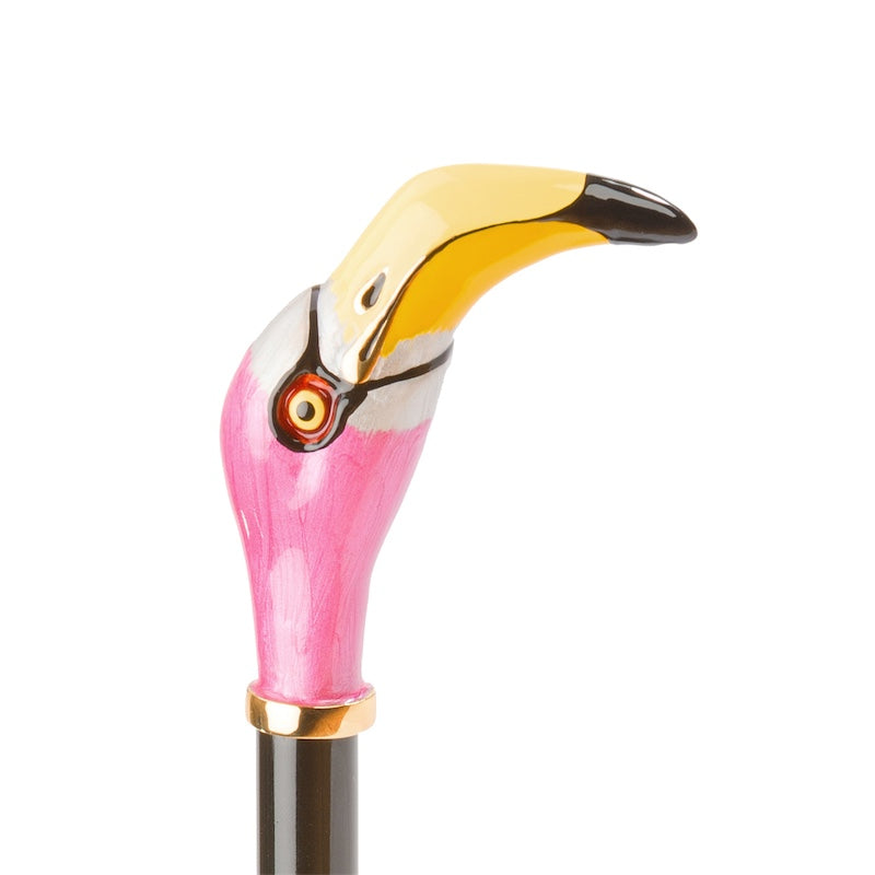 Shoe horn handle in the shape of a flamingo head - 2