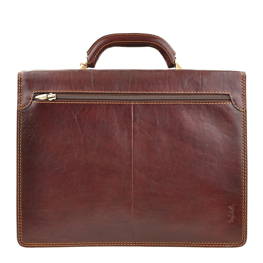 ブリーフケース メンズ レザー ブラウン トニー ペロッティ イタリコ 8087 モロ